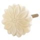 Cream Sunflower Bone Cabinet Knob Online